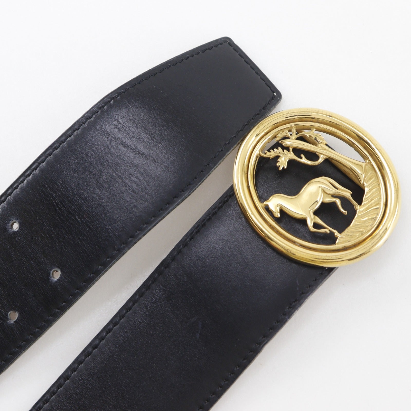 エルメス ホースバックル レザー リバーシブルベルト