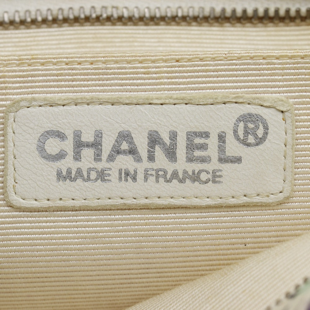 シャネル カメリアプリント ナイロントートバッグ