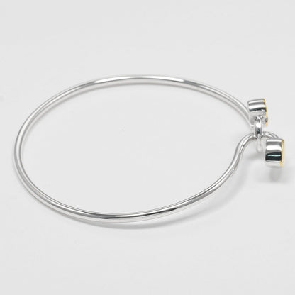 ティファニー ダブルハート シルバー925 Au750 ブレスレット