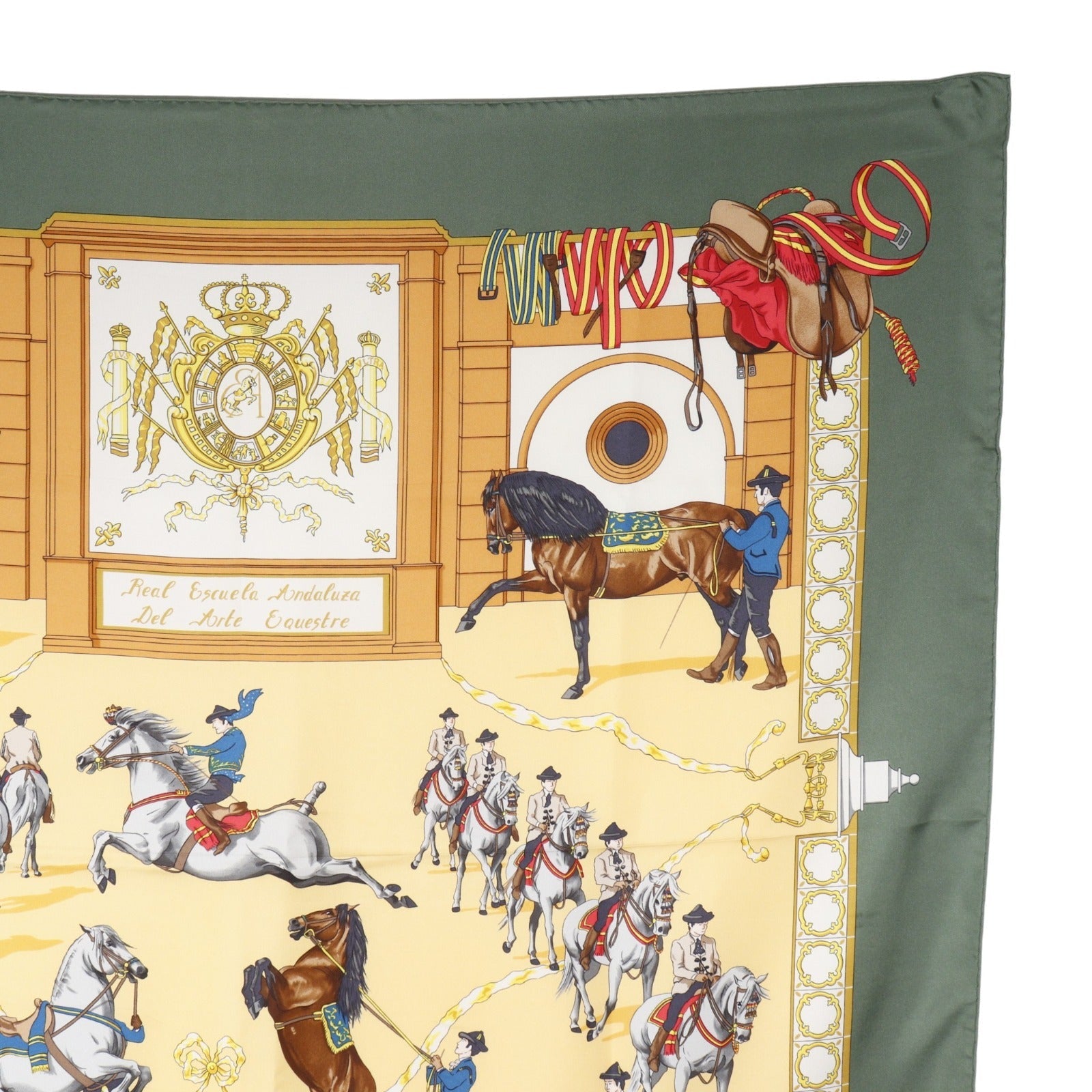 エルメス カレ90 Real Escuela Andaluza Del Arte Ecuestre シルクスカーフ