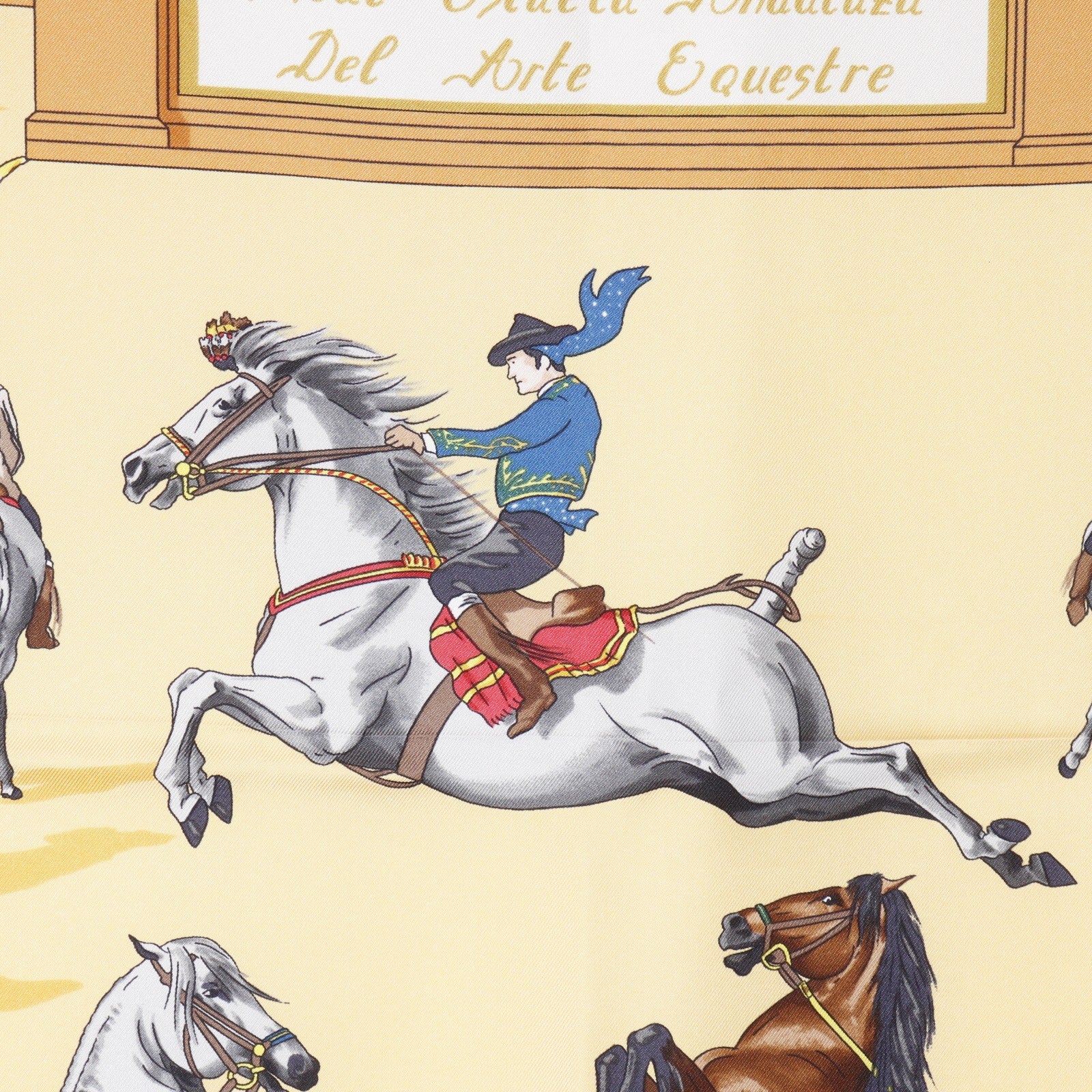エルメス カレ90 Real Escuela Andaluza Del Arte Ecuestre シルクスカーフ