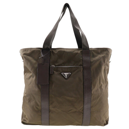 プラダ ナイロン ボストン バッグ カーキ ユニセックス