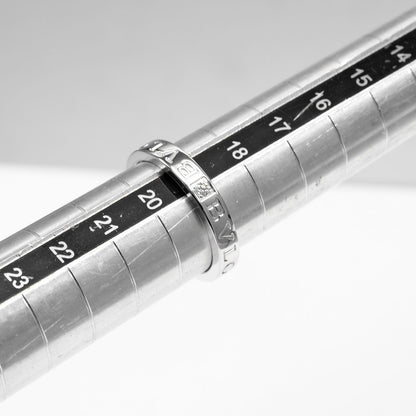 ブルガリ ビーゼロワン エッセンシャル Au750ホワイトゴールド ダイヤモンド リング 19号