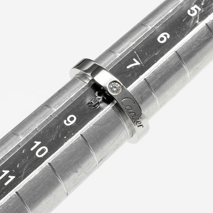 カルティエ Cドゥカルティエ エングレーブド Pt950 ダイヤモンド リング 8号