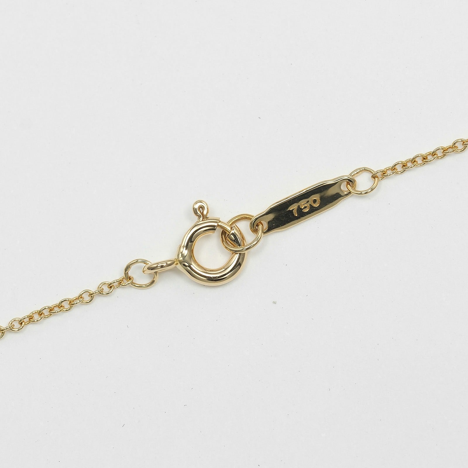 ティファニー Bezel Set Au750 ダイヤモンドネックレス