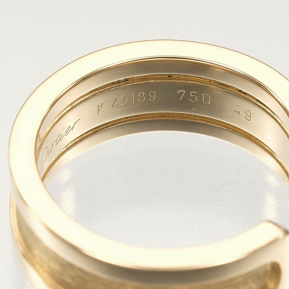 カルティエ 2C Au750 リング 9号