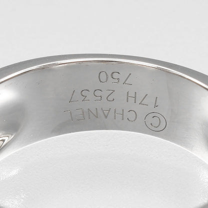 シャネル スリーシンボル Au750ホワイトゴールド ダイヤモンドリング 16号