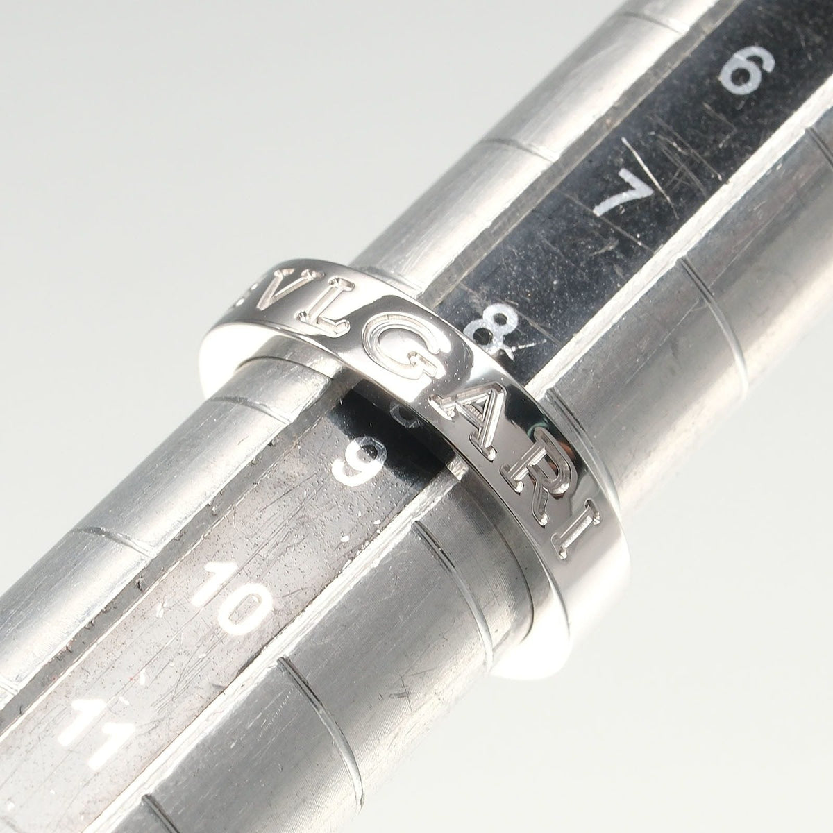 ブルガリ B.ZERO1 エッセンシャル Au750ホワイトゴールド ダイヤモンド リング 8.5号