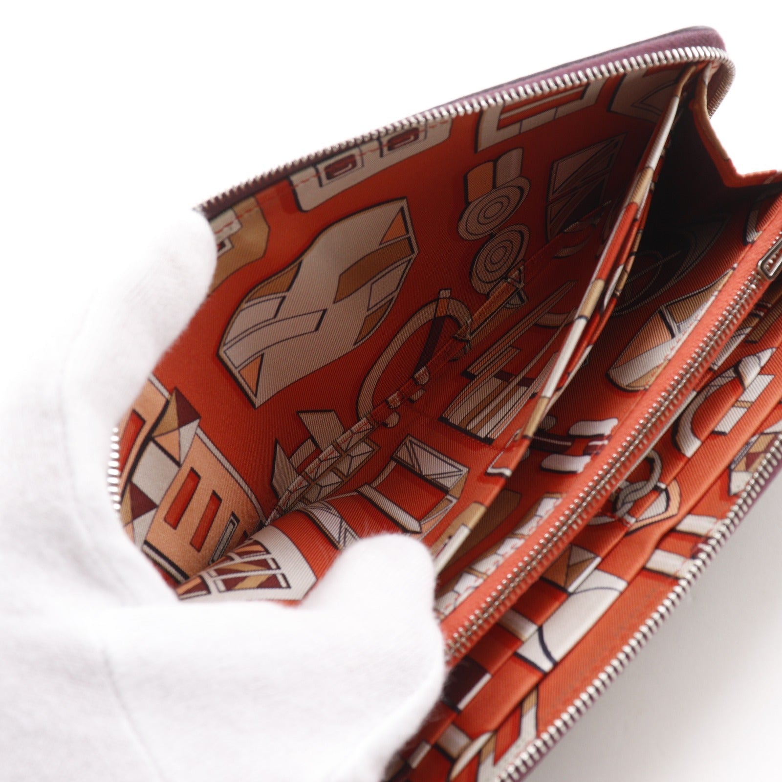 エルメス アザップロング シルクイン ヴォーエプソン 長財布