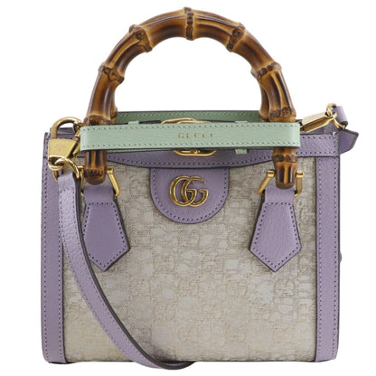 グッチ ダイアナ スモール GUCCI NISHIJIN レザー 西陣織 2wayハンドバッグ