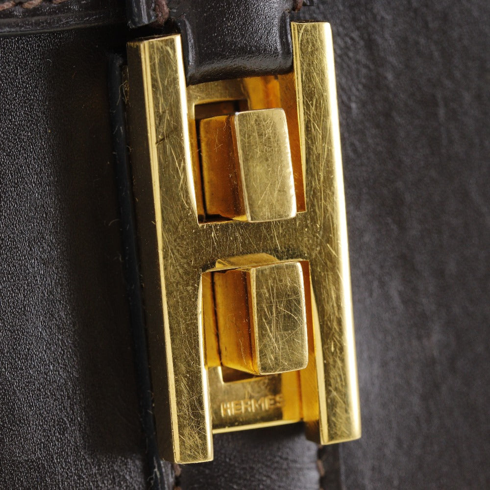 エルメス ドラッグ27 ボックスカーフ ハンドバッグ