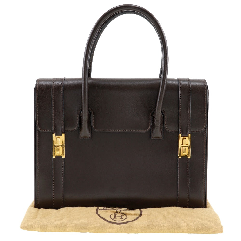 エルメス ドラッグ27 ボックスカーフ ハンドバッグ