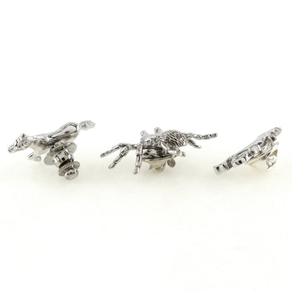 ダンヒル タイピン セット シルバー メタル