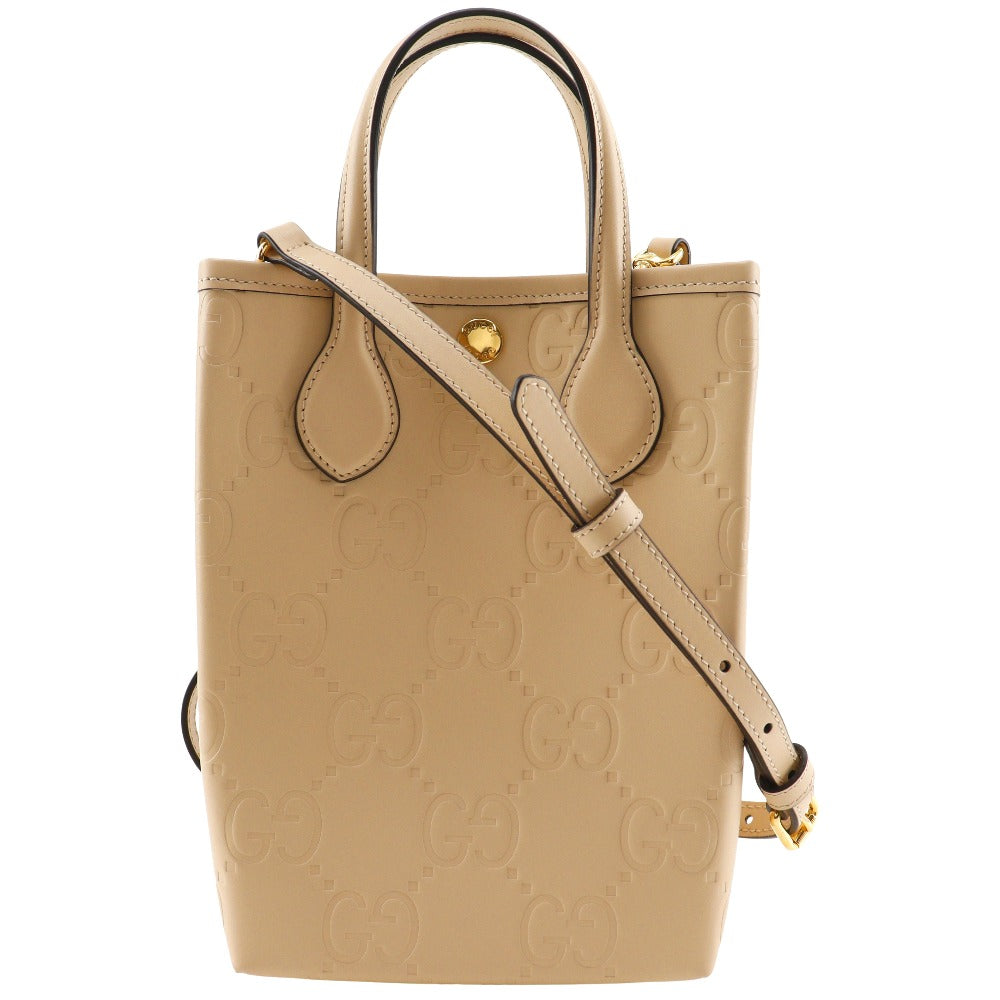 Gucci スーパーミニバッグ レザー 2way