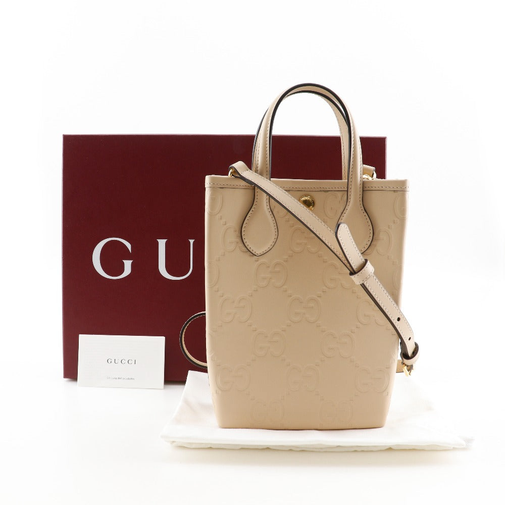 Gucci スーパーミニバッグ レザー 2way