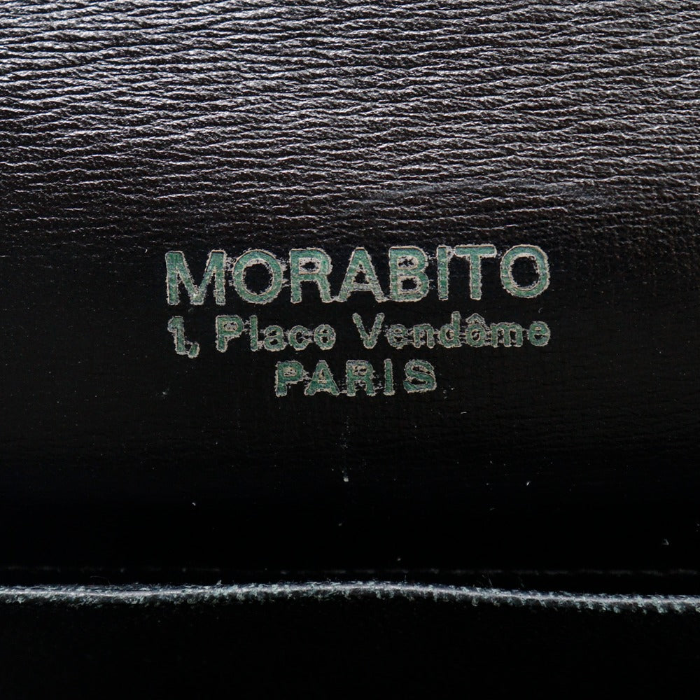 MORABITO チェーン ショルダー 2way エンボス レザー バッグ