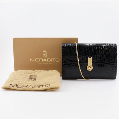MORABITO チェーン ショルダー 2way エンボス レザー バッグ
