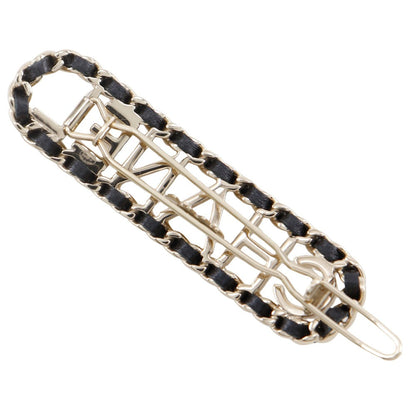 シャネル CHANEL ロゴ チェーン バレッタ