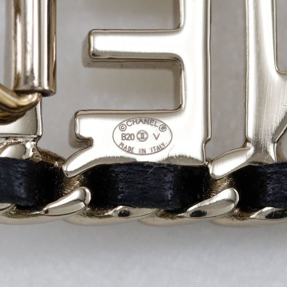 シャネル CHANEL ロゴ チェーン バレッタ
