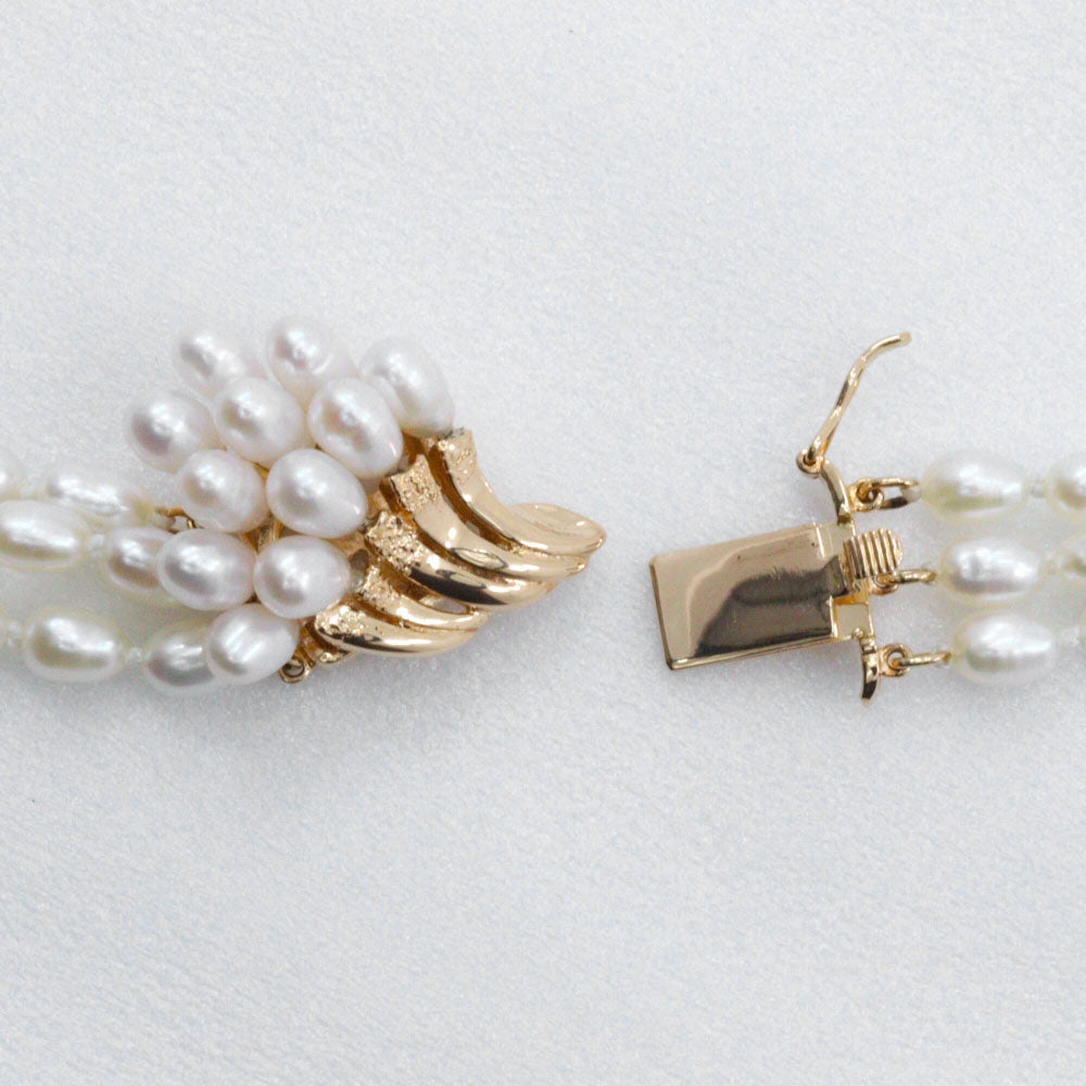 Tasaki K14 イエロー ゴールド パール ネックレス
