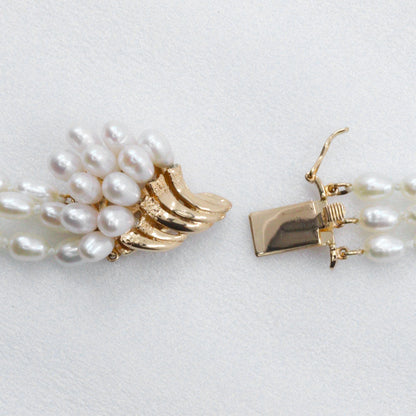 Tasaki K14 イエロー ゴールド パール ネックレス
