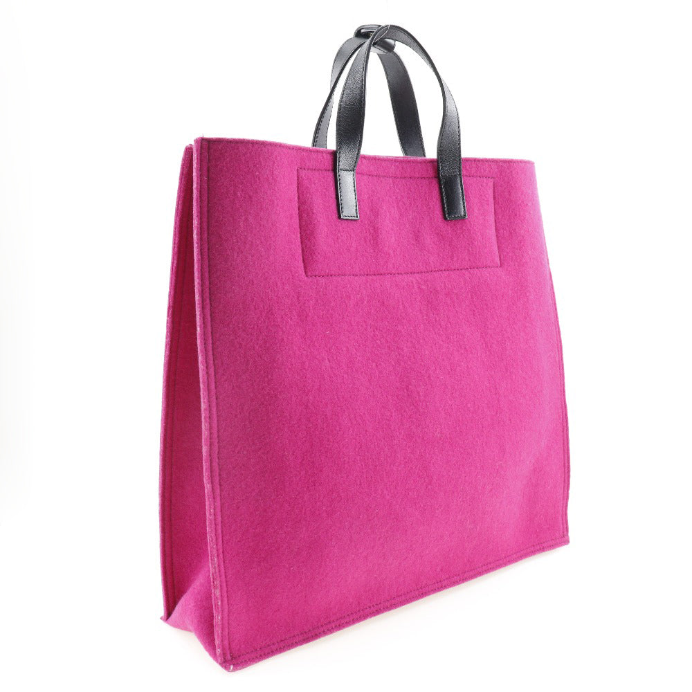 イヴサンローラン フェルト レザー トートバッグ