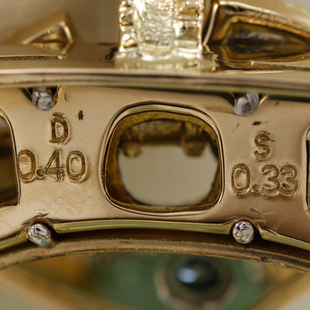 Nobuko Ishikawa ブローチ Au750 ジェード Pt900