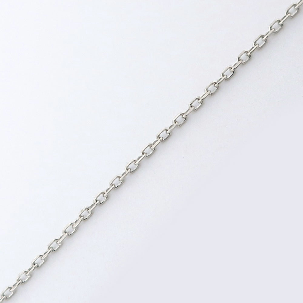 4℃ ティアドロップ K10 ホワイト ゴールド ネックレス