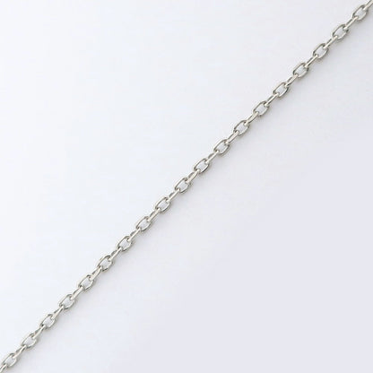 4℃ ティアドロップ K10 ホワイト ゴールド ネックレス