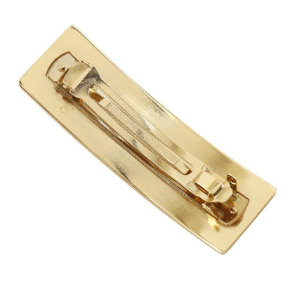 シャネル ロゴ ゴールド プレート バレッタ