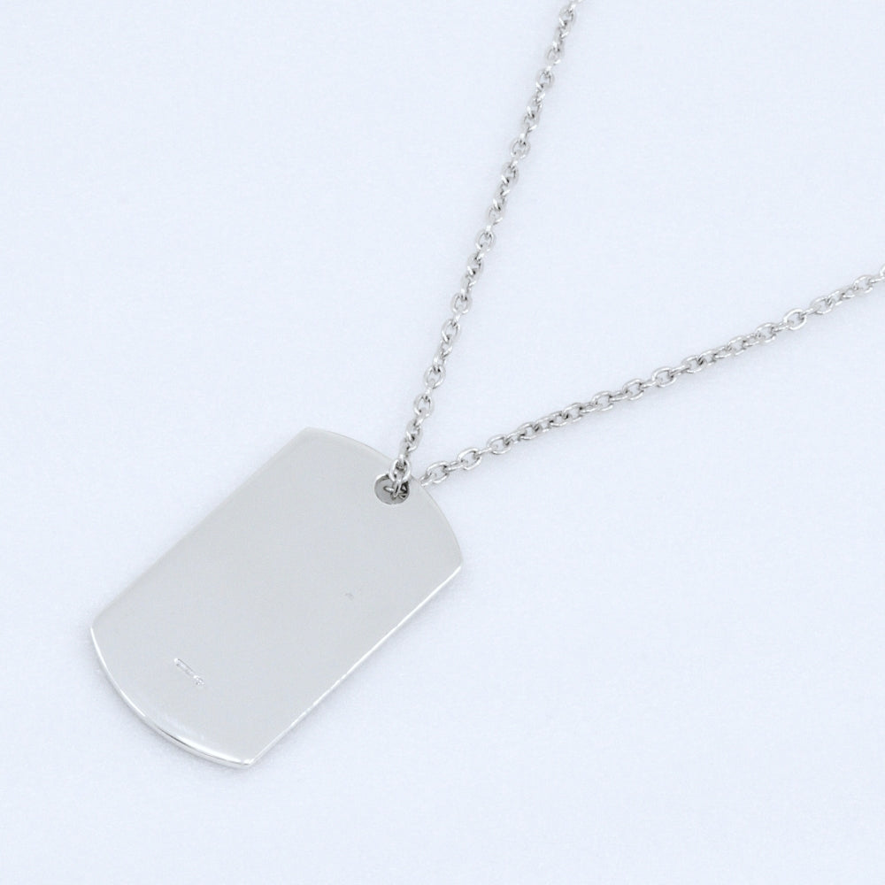 グッチ シルバー925 タグプレート ネックレス