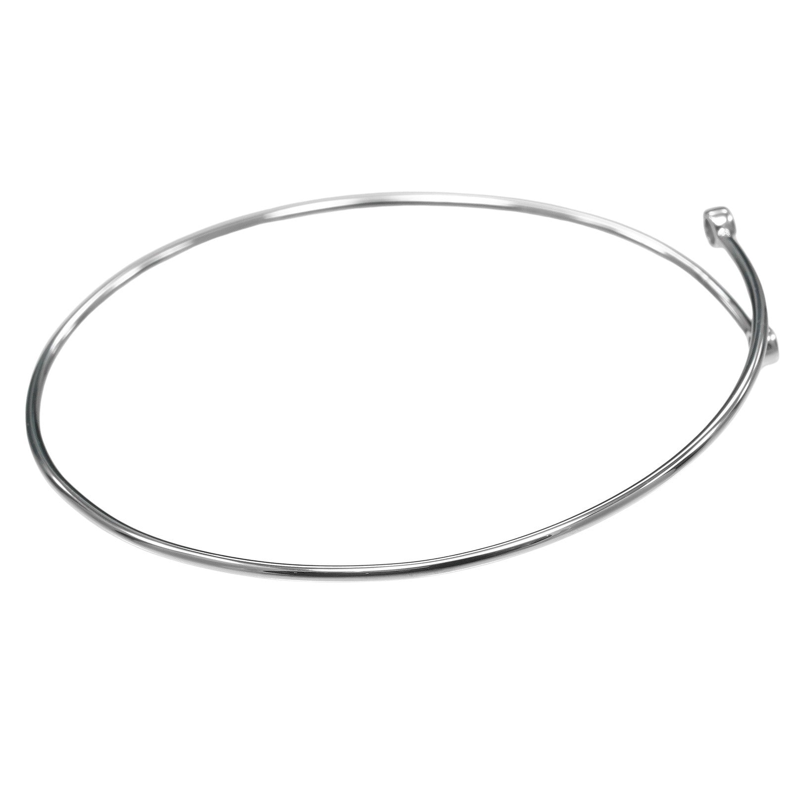 ティファニー フープシングルロウ Pt950プラチナダイヤモンドブレスレット