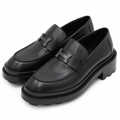 エルメスHモカシン レザーローファー