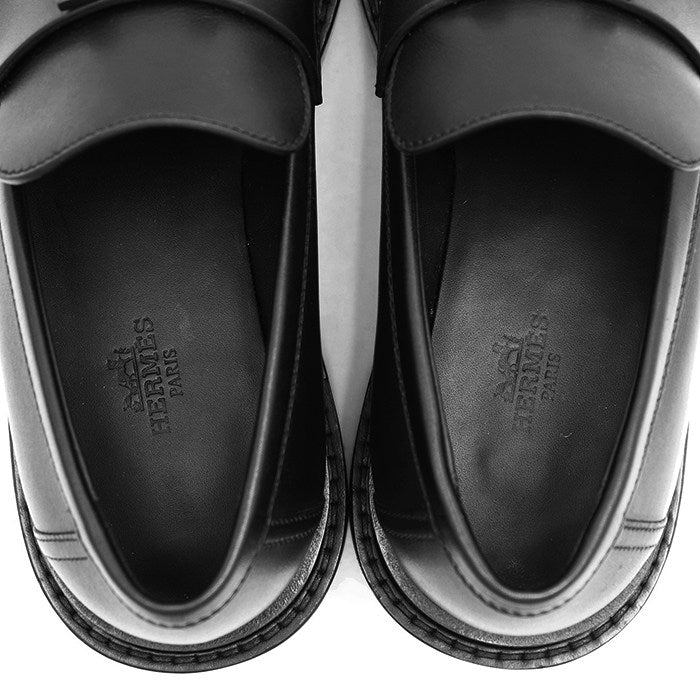 エルメスHモカシン レザーローファー