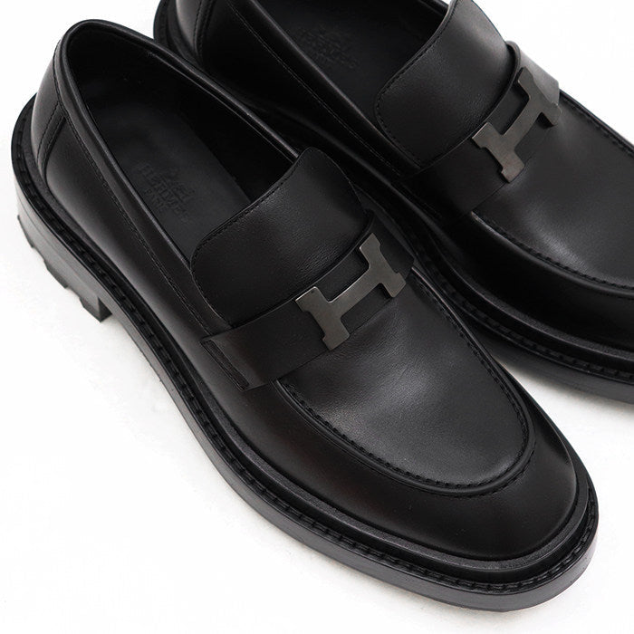 エルメスHモカシン レザーローファー