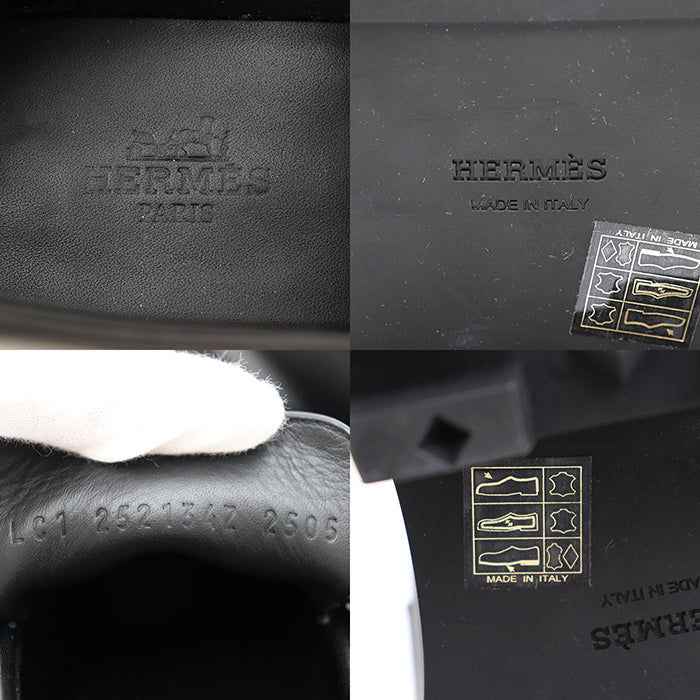 エルメスHモカシン レザーローファー