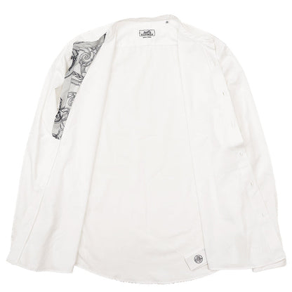 エルメス コットン シルク長袖シャツ