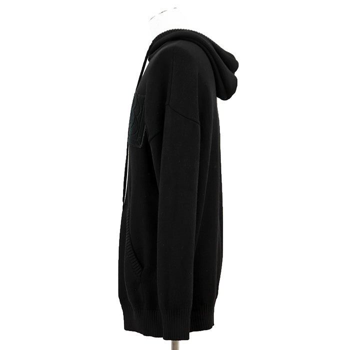 バーバリーロンドン BURLTON Hoodie ウールニットパーカー