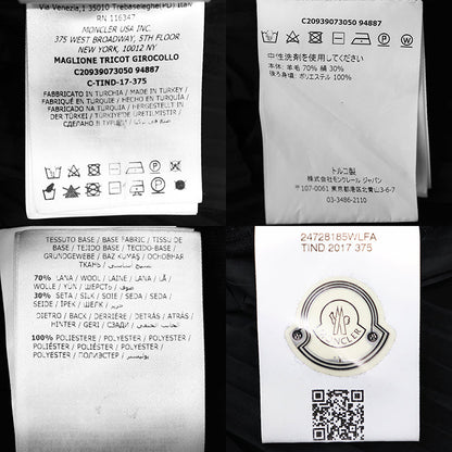 モンクレール ハイゲージウールシルクコンビネーショントップス