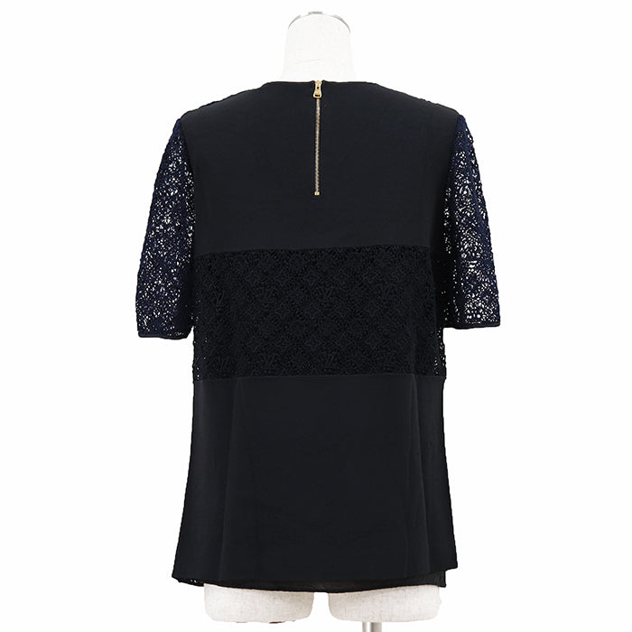 ルイヴィトン モノグラム レース シルクTシャツ
