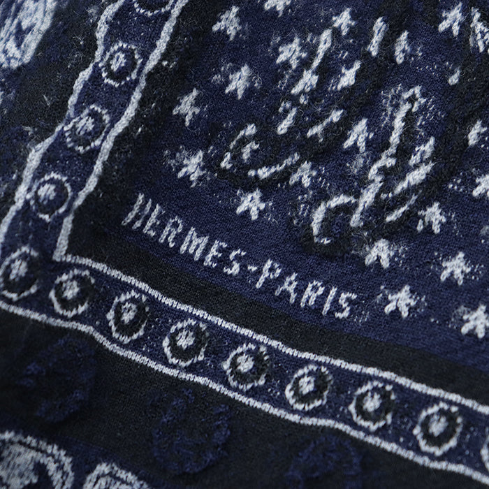 エルメス CHEVAL PUNK BANDANA ウールスウェットXXXL