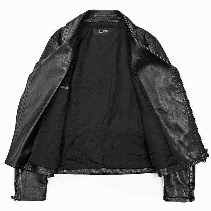グッチ レザーライダースジャケット