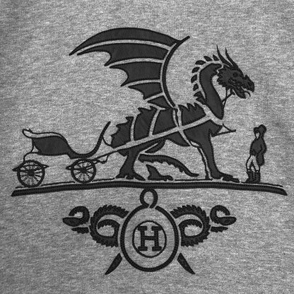 エルメス エクスリブリスドラゴン コットン ラムスキン スウェット