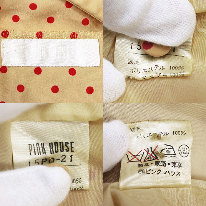 ピンクハウス ドットサテンワンピース