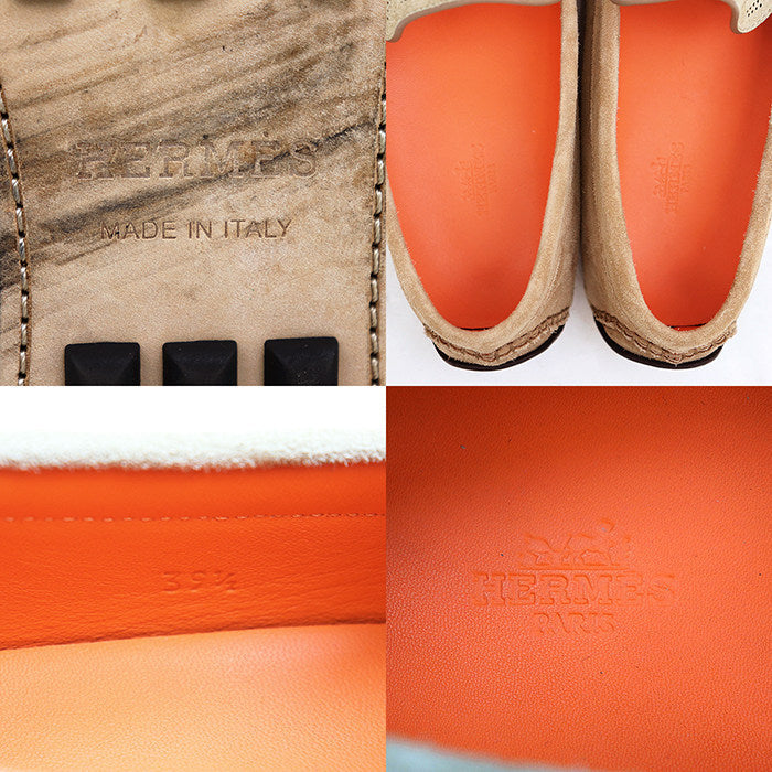エルメス スエードドライビングローファー