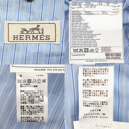 エルメス ストライプ レイヤード シャツ ジャケット
