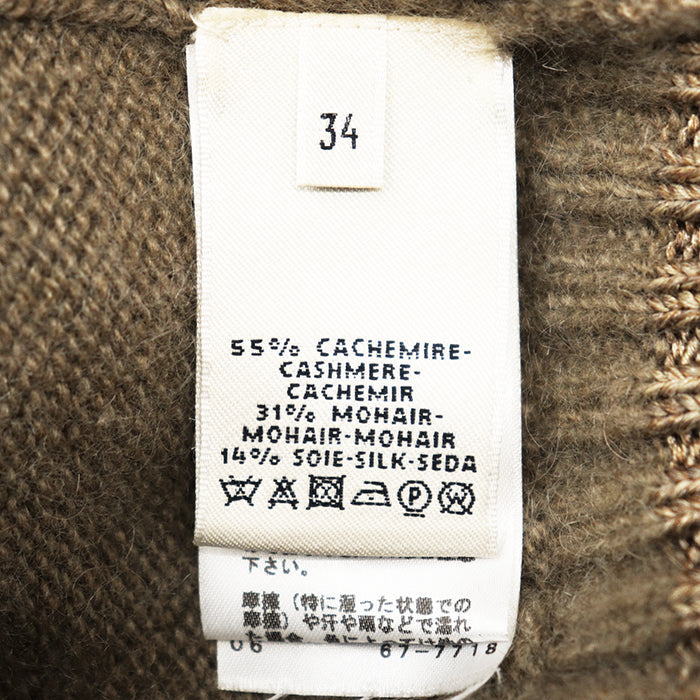 エルメス カシミヤ モヘア シルク タートルネックセーター