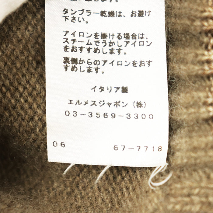エルメス カシミヤ モヘア シルク タートルネックセーター