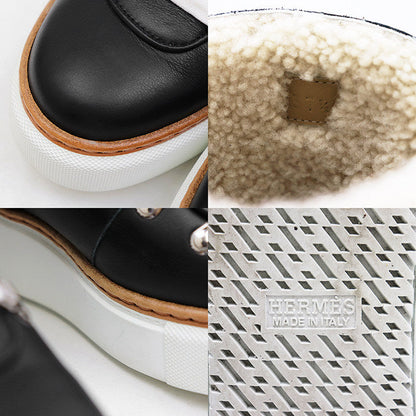 エルメス フロコン レザーブーツ
