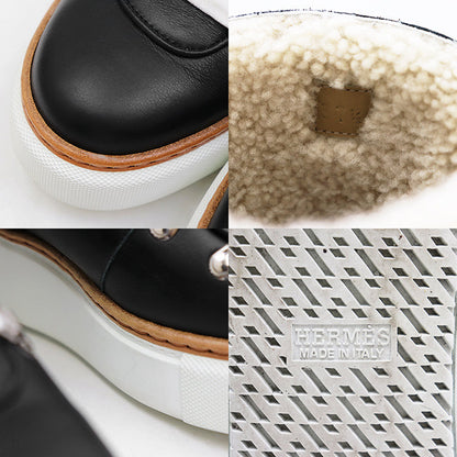 エルメス フロコン レザーブーツ